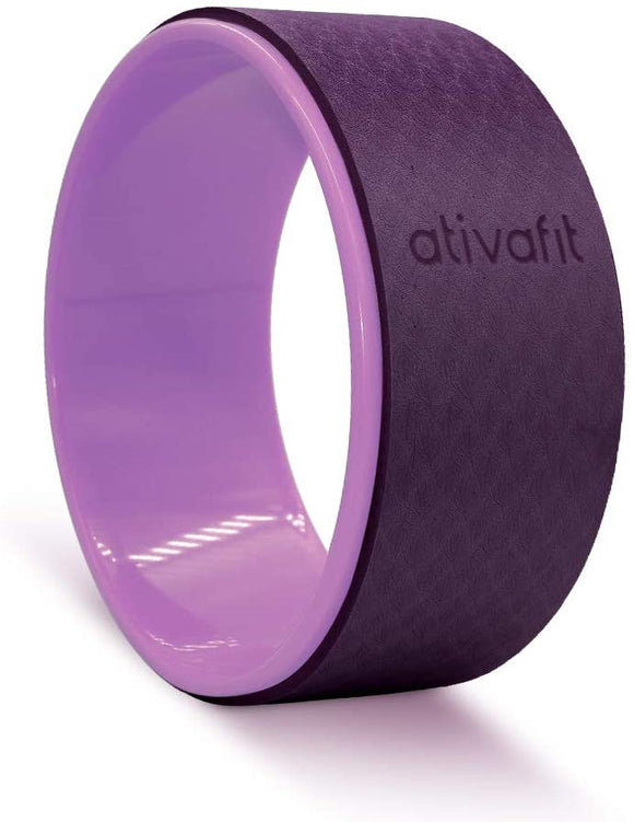 ATIVAFIT Sports Yoga Wheel Yoga Roller Rad for Back Pain and Improving Your Yoga Poses, Perfect for Stretching