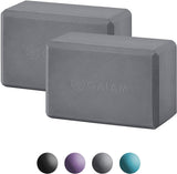 Gaiam Essentials Yoga Block (Set of 2) - Supportive Latex-Free EVA Foam Soft Non-Slip Surface for Yoga